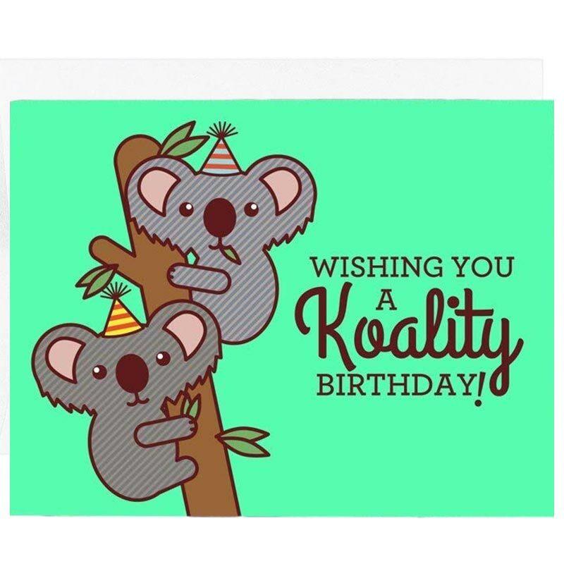 Koala Happy Birthday Card by Art Tonic