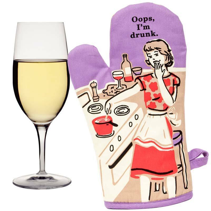 Blue Q : Oven Mitt - Dear Wine, Yes.