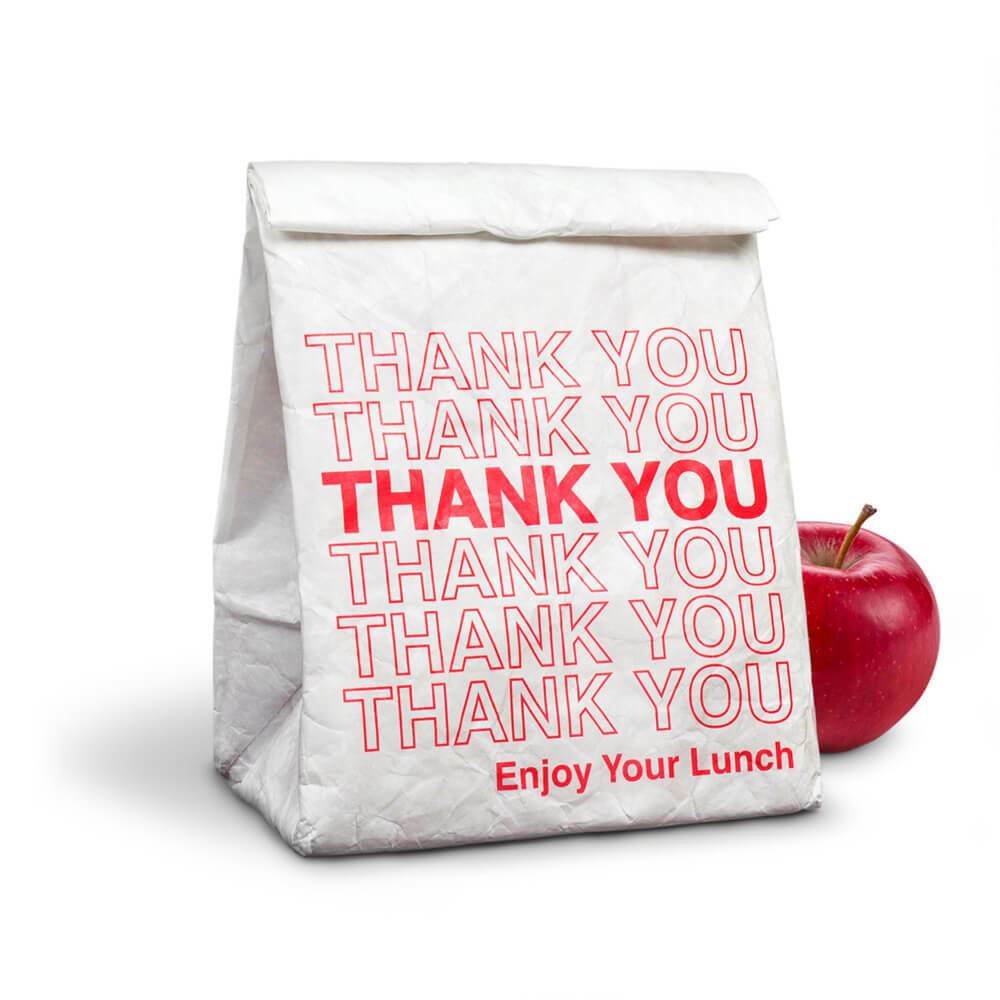 24 Fake-Out Take-Out Paper Lunch Bags - Unique Gifts - Fred — Perpetual Kid
