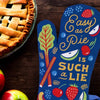 Easy As Pie Is Such A Lie Oven Mitt - Blue Q