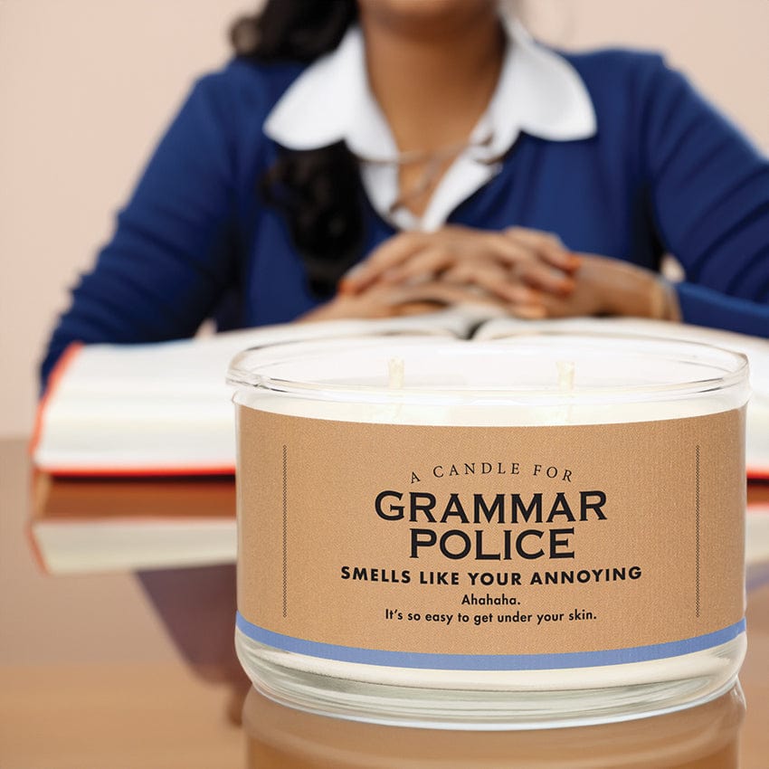 A Candle For Grammar Police by Whiskey River - Smells like your annoying