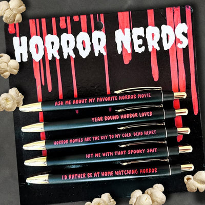 Horror Nerds Pen Set - Scary Movies