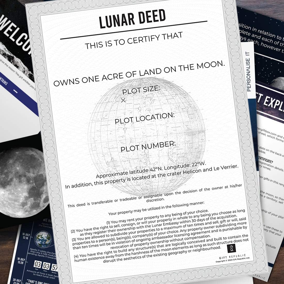 An Acre Of Land On The Moon