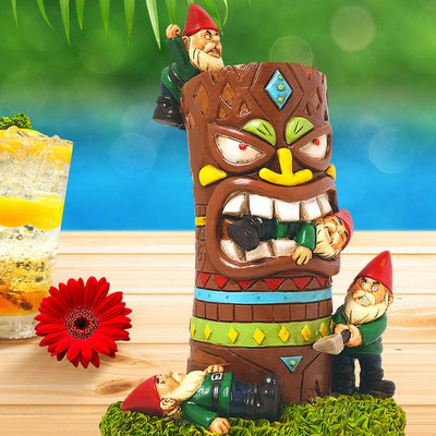 Tiki Tragedy Garden Gnome