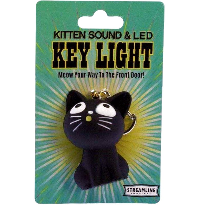 A-mews-ing Kitten Keychain With LED + Sound - Unique Gift by Streamline