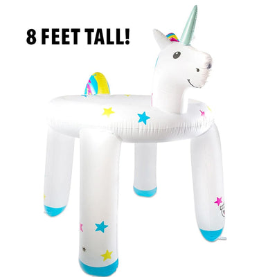 Ginormous Inflatable Unicorn Ring Sprinkler - Unique Gift by BigMouth Toys