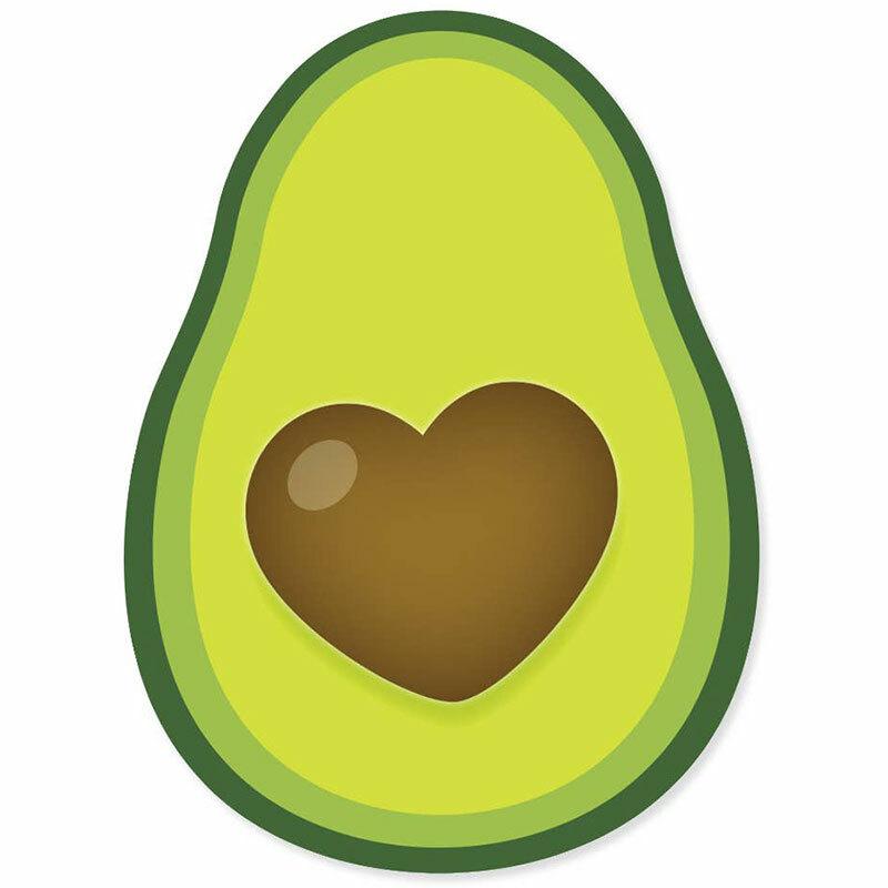 Avocado Heart Vinyl Sticker - Praxis Design Studio