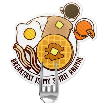 Breakfast Is My Spirit Animal Sticker - Tiny Bee Cards