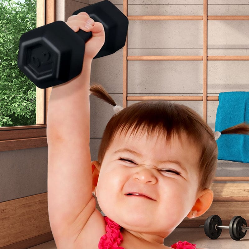 Buff Baby Dumbbell Rattle