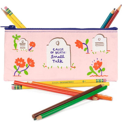 Cause of Death: Small Talk Pencil Case - Blue Q