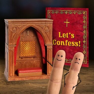 Mini Desktop Church Confessional by Running Press