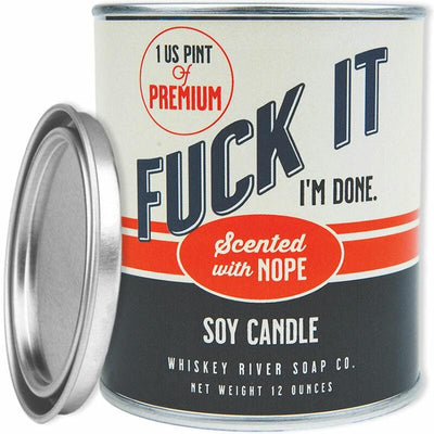 F*ck It, I'm Done Paint Can Candle - Whiskey River Soap Co.