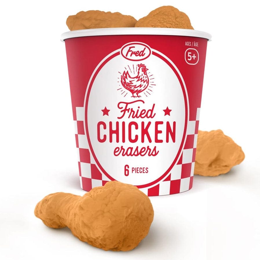 Bucket of Fried Chicken Erasers - Fred & Friends