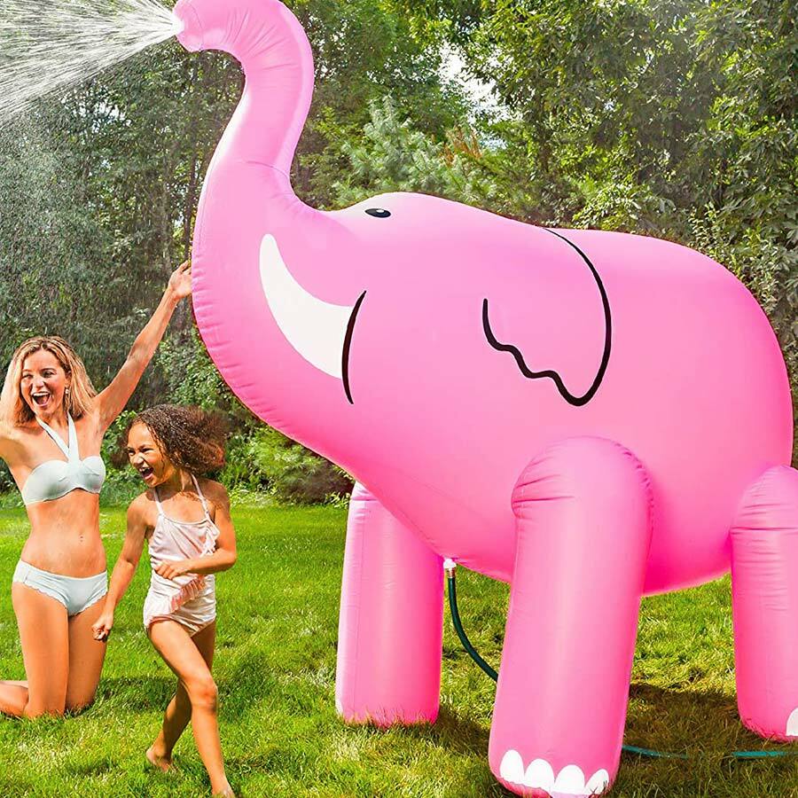 Gigantic Pink Elephant Yard Sprinkler - BigMouth Toys