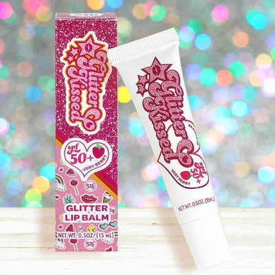 Glitter Kissed SPF 50+ Berry Lip Gloss - Sunshine & Glitter