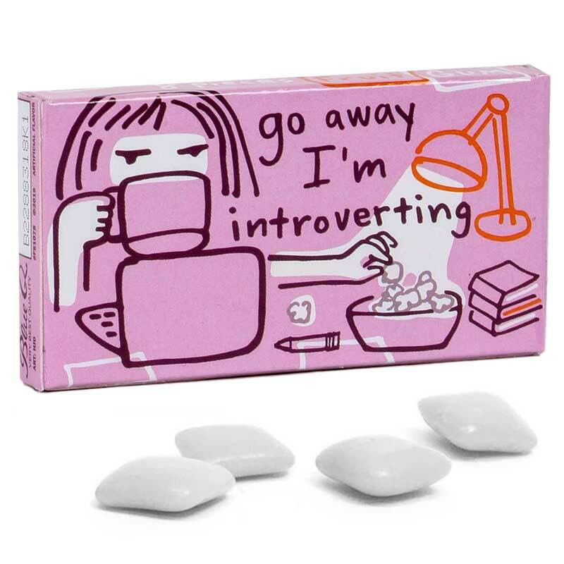 Go Away I'm Introverting Gum - Blue Q