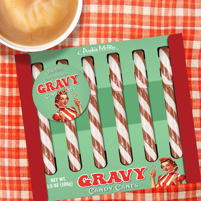 Gravy Flavored Candy Canes - Archie -  Stocking Stuffer