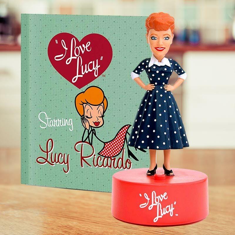 I Love Lucy Talking Bobble Figurine - Running Press