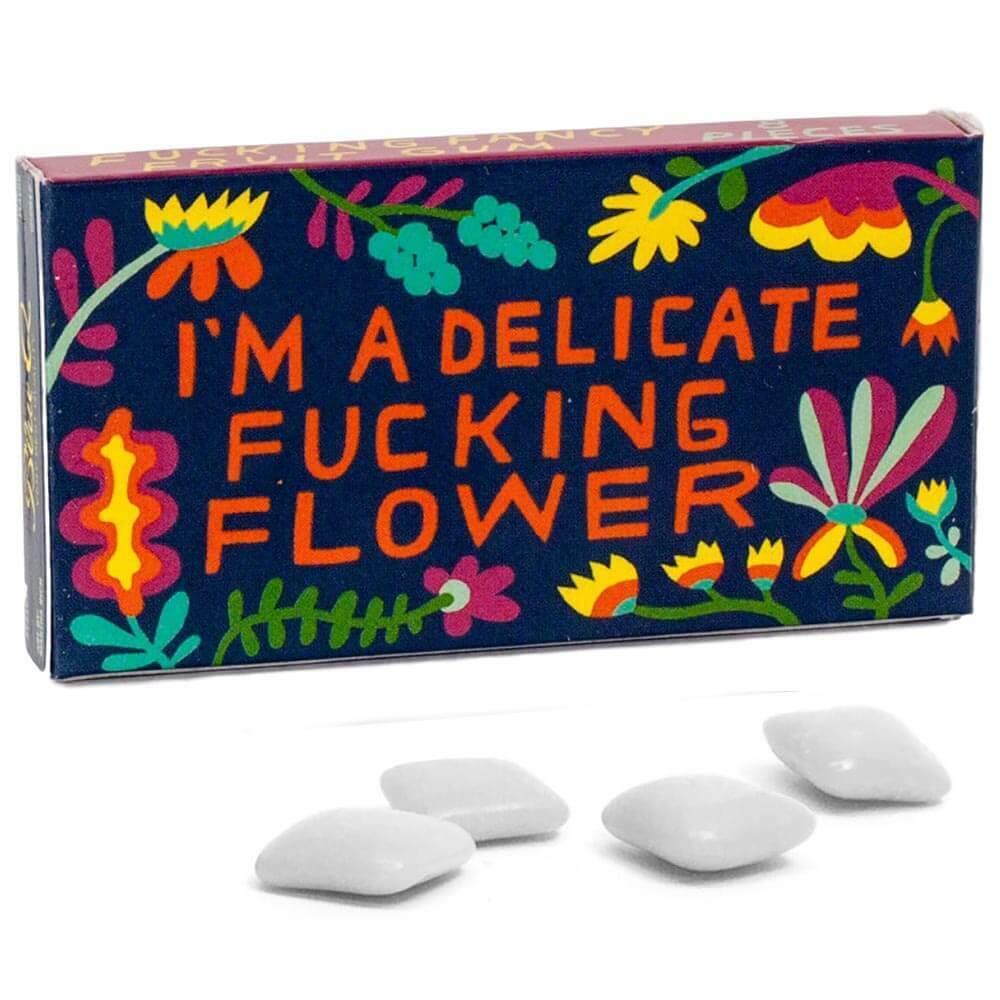 I'm A Delicate F*cking Flower Gum - Blue Q