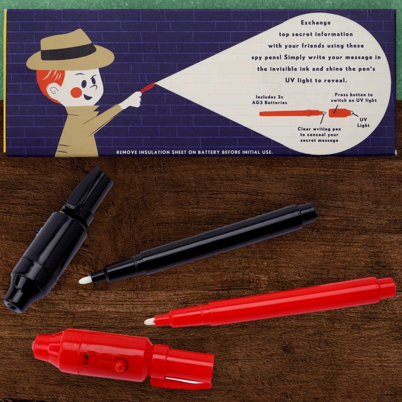 Secret Agent Spy Pens - Invisible Ink