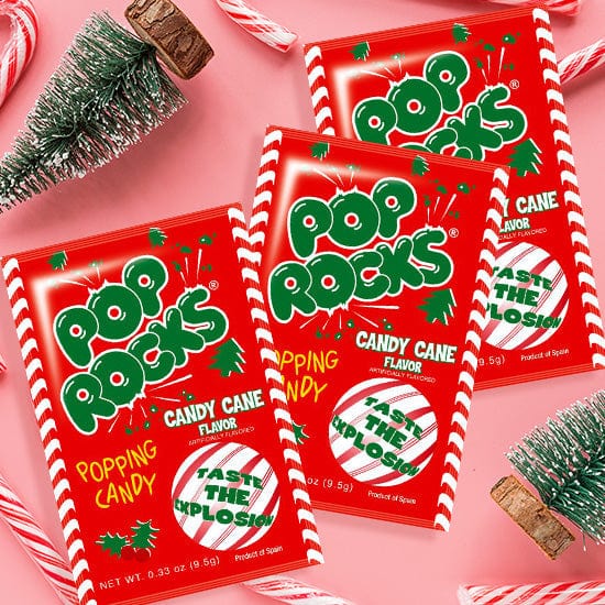 Christmas Candy Cane Pop Rocks - Nassau Candy