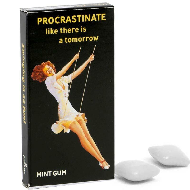 Procrastinate Like There Is A Tomorrow Gum - Blue Q