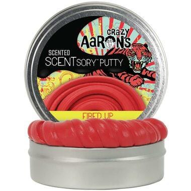 Fired Up Vibes Cinnamon + Ginger Scented Putty by Crazy Aaron's Thinking Putty