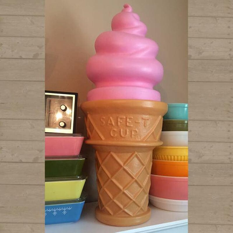 Giant Ice Cream Cone Lamp