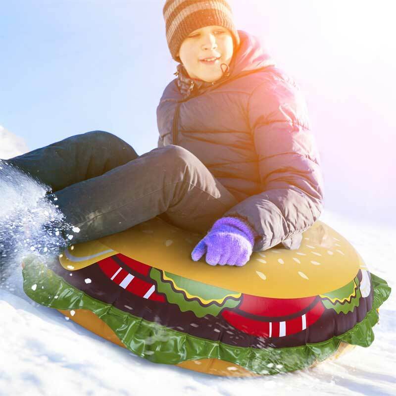 Giant Inflatable Cheeseburger Snow Tube by BigMouth Toys