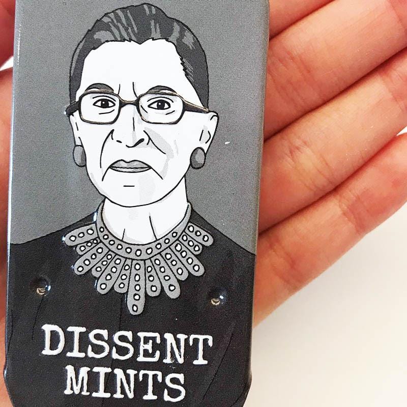 Justice Ruth Bader Ginsburg RBG Dissent Mints by Archie McPhee