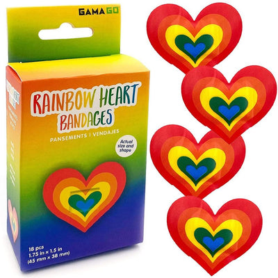 Rainbow Heart Bandages - GamaGo