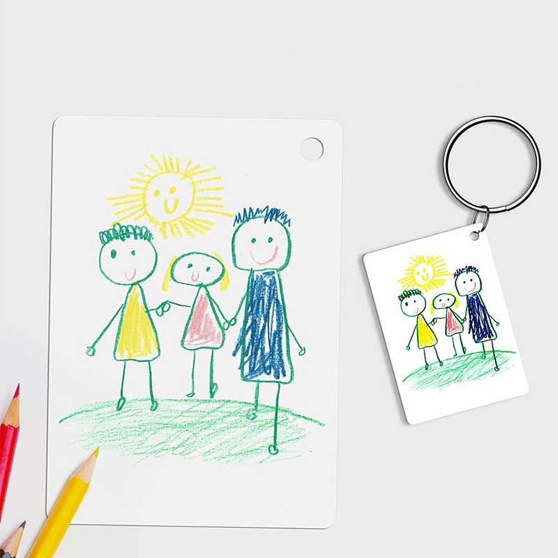 Kid's Drawing Shrinking Keyring Kit by Pikkii