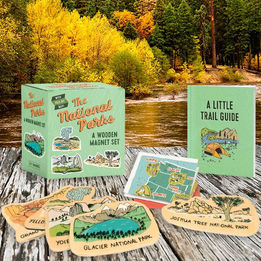 The National Parks Wooden Magnet Set - Running Press