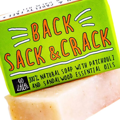 Back, Sack & Crack Soap Bar - Unique Gift by Go La La