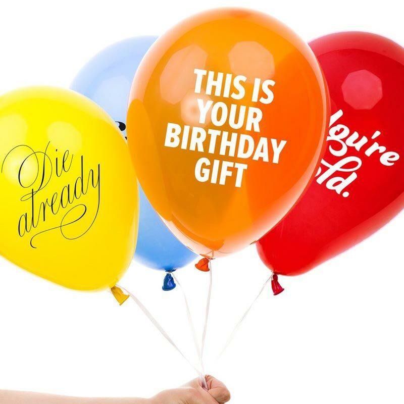 Birthday Balloons For Jerks - Unique Gift by Boldfaced Goods