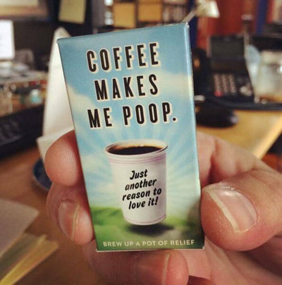 Coffee Makes Me Poop Gum - Unique Gift by Blue Q