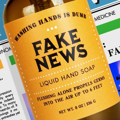 Fake News Liquid Hand Soap - Unique Gift by Whiskey River Soap Co.