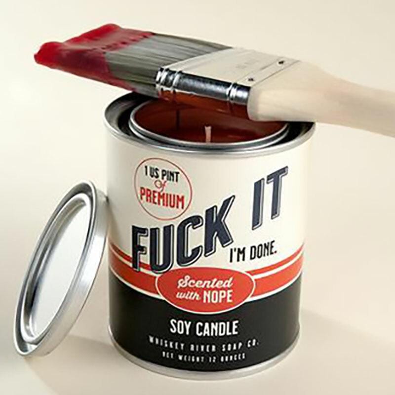 F*ck It, I'm Done Paint Can Candle - Unique Gift by Whiskey River Soap Co.