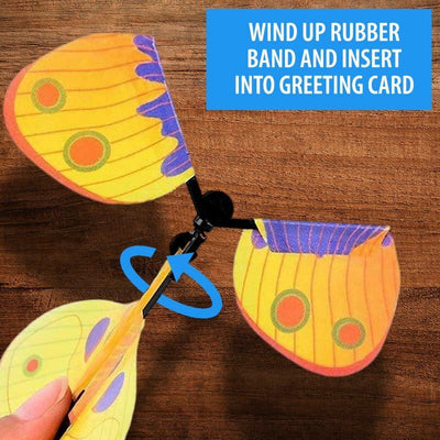 Flying Butterfly Greeting Card Insert - Unique Gift by Exclusive