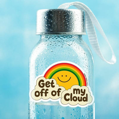 Get Off Of My Cloud Rainbow + Sunshine Sticker - Unique Gift by Lucky Horse Press