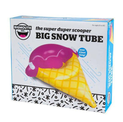 Giant Ice Cream Cone Snow Tube Sled - Unique Gift by BigMouth Toys