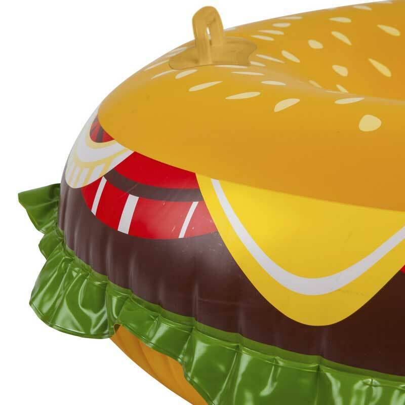 Giant Inflatable Cheeseburger Snow Tube - Unique Gift by BigMouth Toys