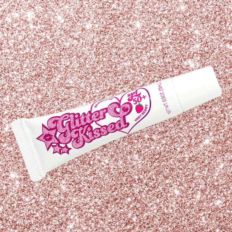 Glitter Kissed SPF 50+ Berry Lip Gloss - Unique Gift by Sunshine & Glitter