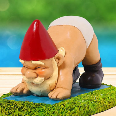 Hot Yoga Garden Gnome - Unique Gift by Kwirkworks