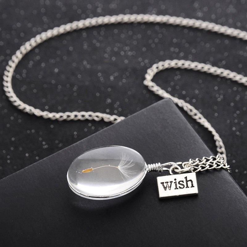 Make A Wish Dandelion Necklace - Unique Gift by Exclusive