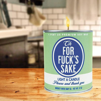 Oh, For F*ck's Sake Paint Can Candle - Unique Gift by Whiskey River Soap Co.