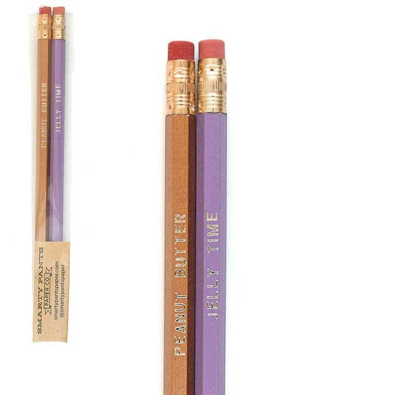 PB & J Pencil Set - Unique Gift by Smarty Pants Paper