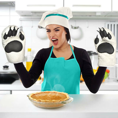 Polar Bear Hands Oven Mitts - Unique Gift by Fred