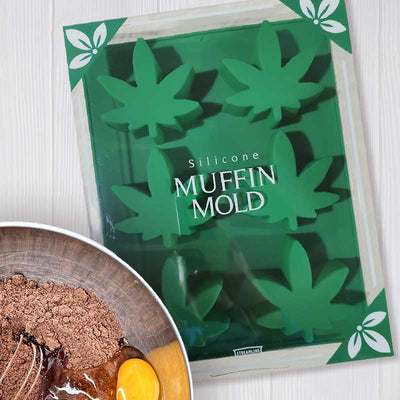 Pot Leaf Muffin and Cupcake Mold - Unique Gift by Streamline