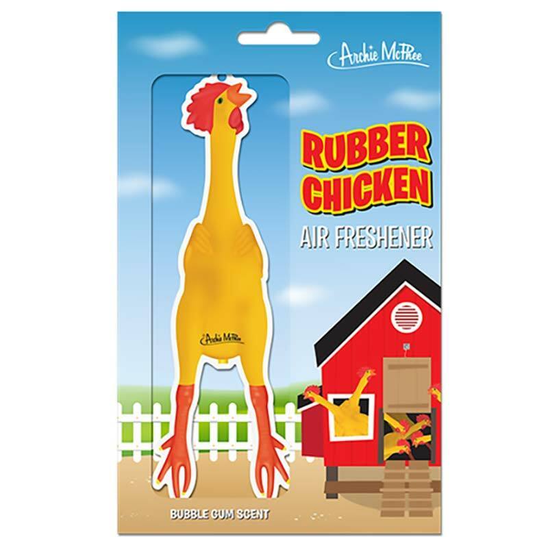 Rubber Chicken Air Freshener - Unique Gift by Archie McPhee